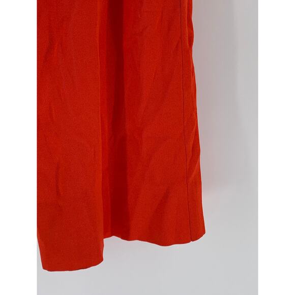 ZARA Women's Red Ribbed Crewneck Cutout Back Sleeveless Bodycon Maxi Dress SZ M - Picture 8 of 10